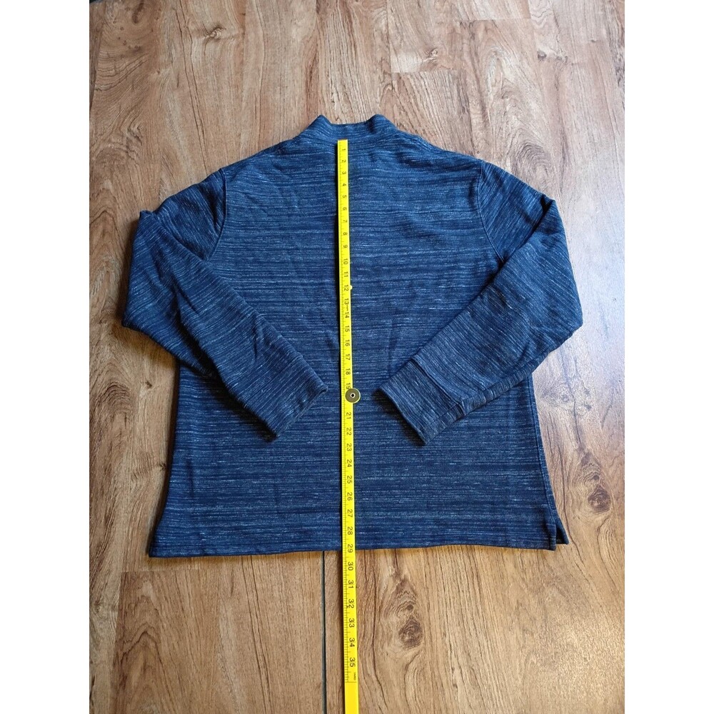 Relwen Mens XL Blue Heather Long Sleeve Henley pullover - Picture 10 of 10